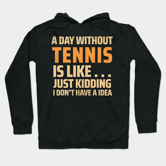 funny tennis Hoodie by Mandala Project